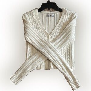 White Hollister Cardigan